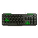 Ver imagem 2 de Teclado Gamer Multilaser Multimídia Slim Com Hotkeys Preto e Verde - TC243
