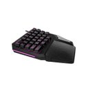 Ver imagem 4 de Teclado Gamer Multilaser One Hand Drugi Semi Mecânico com Luz de Led Warrior - Tc238