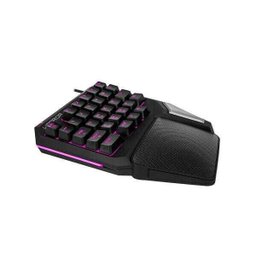 Teclado Gamer Multilaser One Hand Drugi Semi Mecânico com Luz de Led Warrior - Tc238 - 4 Teclado Gamer Multilaser One Hand Drugi Semi Mecânico com Luz de Led Warrior - Tc238 - 4