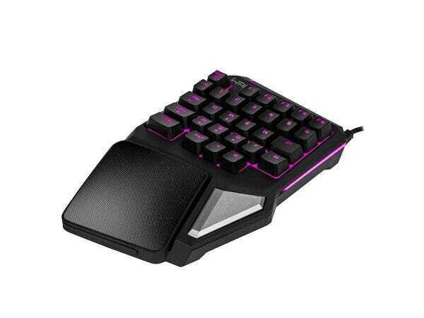 Teclado Gamer Multilaser One Hand Drugi Semi Mecânico com Luz de Led Warrior - Tc238 - 3