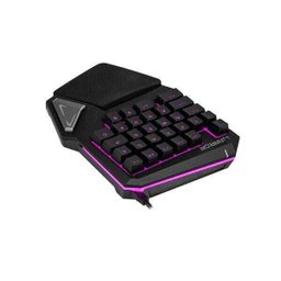Teclado Gamer Multilaser One Hand Drugi Semi Mecânico com Luz de Led Warrior - Tc238 - 6 Teclado Gamer Multilaser One Hand Drugi Semi Mecânico com Luz de Led Warrior - Tc238 - 6