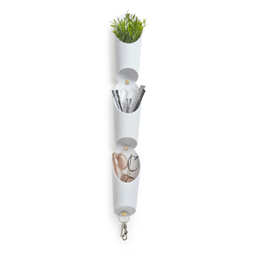 Vaso de Parede Floralink (3 Un.) Branco - Umbra - 1