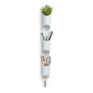 Vaso de Parede Floralink (3 Un.) Branco - Umbra