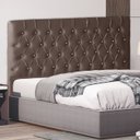 Ver imagem 2 de Cabeceira de Cama Box Paris Queen 160 Cm Botão Strass Suede Rosê do Lar Móveis