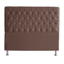 Ver imagem 1 de Cabeceira de Cama Box Paris Queen 160 Cm Botão Strass Suede Rosê do Lar Móveis