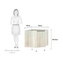 Ver imagem 3 de Balcão de Cozinha sem Tampo Canto Diagonal Luciane 1 Porta Luci Luciane Móveis
