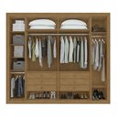 Ver imagem 2 de Guarda Roupa Casal 6 Portas Imperatore Lopas Amendoa Clean