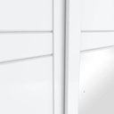 Ver imagem 5 de Guarda-roupa 200cm com Espelho 2 Portas de Correr 3 Gavetas Verg Henn - Branco