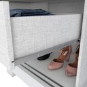 Ver imagem 4 de Guarda-roupa 200cm com Espelho 2 Portas de Correr 3 Gavetas Verg Henn - Branco