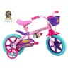 Bicicleta Infantil Aro 12 Barbie com Rodinhas Caloi 3+ - 4