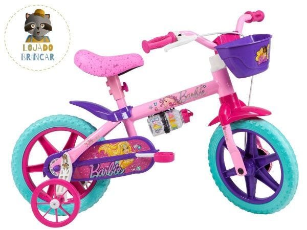 Bicicleta Criança Roda 12 3-5 Anos Barbie