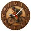 Ver imagem 1 de Relógio de Parede -atleta Ciclismo -efeito 3d -25x25x2cm
