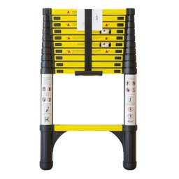 Escada Telescópica 11 Degraus Multifuncional 3,2mts Portátil Garden Life Cor Preto - 1