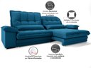 Ver imagem 6 de Sofá Bergamo 2,30m Assento Retrátil e Reclinável Velosuede Royal - Netsofás