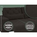 Ver imagem 5 de Sofá 5 Lugares Net Royale Assento Retrátil e Reclinável Chocolate 2,50M (L)
