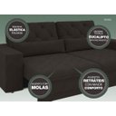 Ver imagem 6 de Sofá 5 Lugares Net Royale Assento Retrátil e Reclinável Chocolate 2,50M (L)