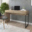 Ver imagem 1 de Mesa Para Computador Desk Com 2 Gavetas 120cm - Fit Mobel - Nature