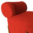 Ver imagem 5 de Poltrona Decorativa Mônaco Couro Vermelho
