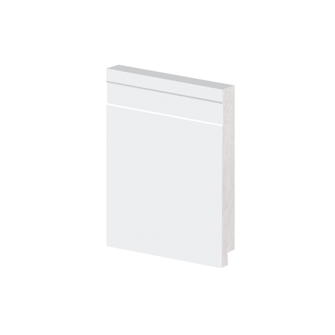 Rodapé Branco Durafloor Linha Essencial E01 15 Cm - Barra com 2,10