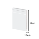Ver imagem 2 de Rodapé Branco Durafloor Linha Essencial E01 15 Cm - Barra com 2,10