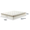 Ver imagem 4 de Cama Box Baú Bege e Colchão King Best Molas Ensacadas Queen 158x198x33 Anjos
