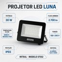 Ver imagem 3 de Refletor LED 30W 2700LM 6500k Branco Frio IP65 - Intral