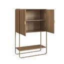 Ver imagem 5 de Balcão Bar Orgânico 2 Portas 90cm Pé Metal Luna Móvel na Caixa