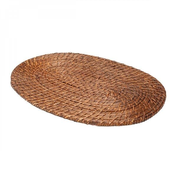 Lugar Americano de Rattan Oval 46cmx32cm Rojemac - 1