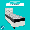 Ver imagem 4 de Cama Box + Colchão Solteiro Ortobom D33 Iso100 + Cabeceira Estofada
