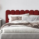 Ver imagem 2 de Cabeceira Modulada Estofada Adesiva Nuvem 1 Módulo 60x20cm Bordô