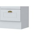 Ver imagem 4 de Gabinete p/Pia Cozinha Balcão Americana 2 Portas e 3 Gavetas 120cm S/tampo Branco - Henn