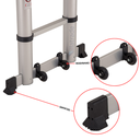 Ver imagem 3 de Escada Telescópica Alumínio Multifuncional 5,50 Metros 18 Degraus