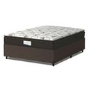 Ver imagem 1 de Cama Box Colchão Casal Molas Ensacadas Granville Pillow Top 138x188x66cm Marrom / Branco Probel