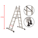 Ver imagem 4 de Escada Plataforma Andaime Multifuncional Alumínio 2,72 Metros