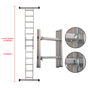 Ver imagem 5 de Escada Plataforma Andaime Multifuncional Alumínio 2,72 Metros