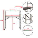 Ver imagem 3 de Escada Plataforma Andaime Multifuncional Alumínio 2,72 Metros