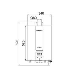 Aquecedor de Água a Gás Lorenzetti Lz2000de-i 20 Litros Bivolt Gn (gás Natural) - 6