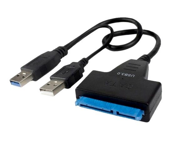 Cabo Adaptador SATA Ssd HD 2.5 e 3.5 para USB 3.0 com Fonte - 3