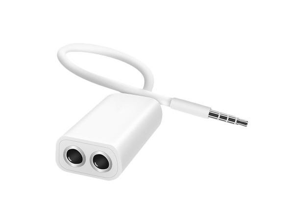 Cabo Adaptador P2 ( Macho ) para 2 Entradas P2 Estéreo ( Fêmea ) - Branco - 2