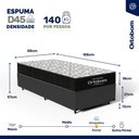 Ver imagem 3 de Cama Box com Colchão de Espuma D45 Ortobom Airtech 150 Solteiro 88cm