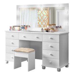 Penteadeira Camarim Filme com LED e Banqueta - 2