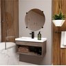 Gabinete Armario para Banheiro 100% Mdf com Cuba - Livorno Munique 60cm - 2