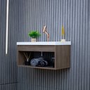 Ver imagem 3 de Gabinete Armario para Banheiro 100% Mdf com Cuba - Livorno Munique 60cm