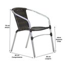 Ver imagem 6 de Kit Cadeiras e Mesa Jantar Turin em Alumínio e Fibra Sintética Trama Original