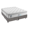 Colchão King Size Selay Comfort Gel Hipersoft e Box Cinza - 1
