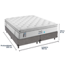 Colchão King Size Selay Comfort Gel Hipersoft e Box Cinza - 4