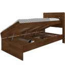 Ver imagem 4 de Cama Solteiro Baú Ivana Malbec com Colchão