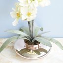 Ver imagem 3 de Arranjo de Flores Artificiais Amarílis Creme no Vaso Rose Gold | Linha Permanente Formosinha