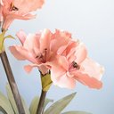 Ver imagem 3 de Arranjo Flores Artificiais Amarílis Rosa no Vaso Bronze