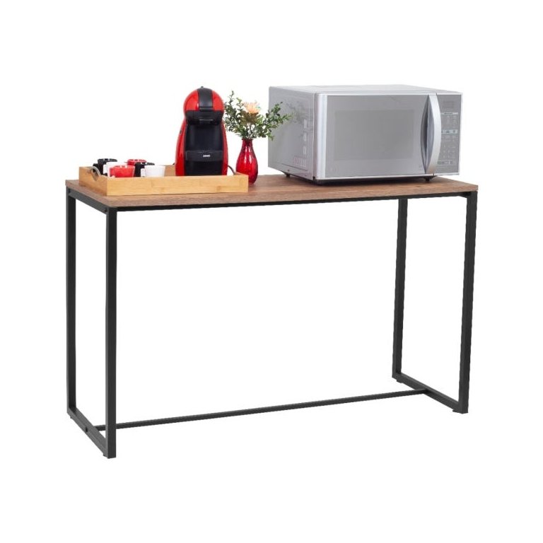 Aparador para Cozinha Estilo Industrial Preto Fosco